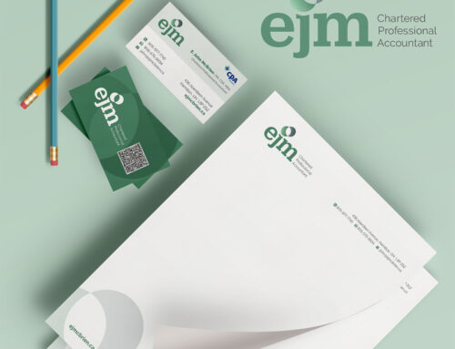 EJM Chartered Accountant Logo Design and Stationery