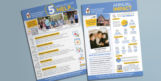 Infographic and flyer for RMHCSCO